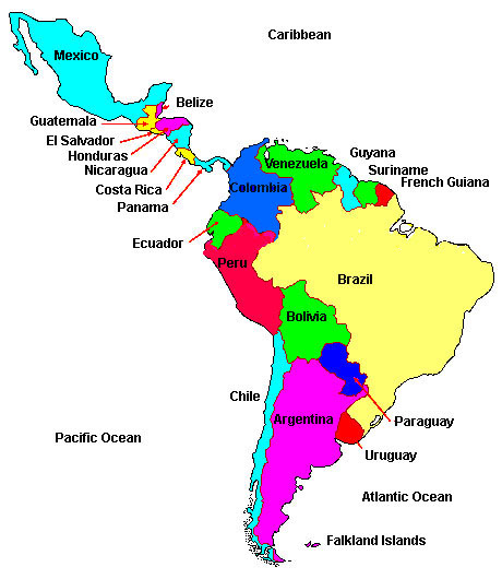 Latin America Population Density Map 28
